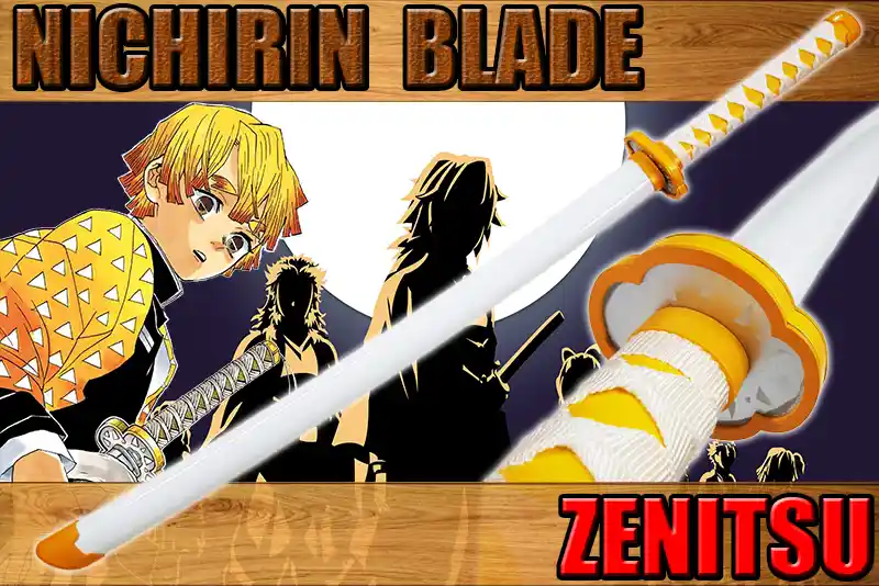 Katana De Zenitsu En Bois Dans Demon Slayer 3 Katana De Zenitsu En Bois Dans Demon Slayer