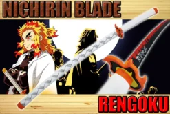 Katana De Rengoku En Bois Dans Demon Slayer