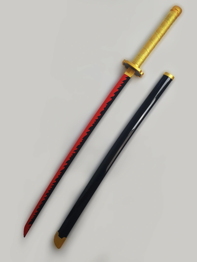 Katana De Yoriichi Tsugikuni En Bois Dans Demon Slayer 5 Katana De Yoriichi Tsugikuni En Bois Dans Demon Slayer - Image 3