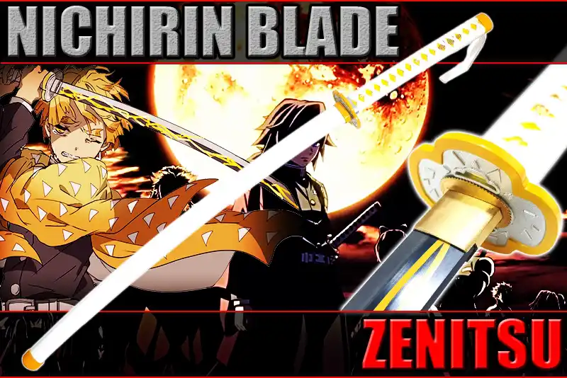 Katana De Agatsuma Zenitsu Dans Demon Slayer Lame Coupante 3 Katana De Agatsuma Zenitsu Dans Demon Slayer Lame Coupante