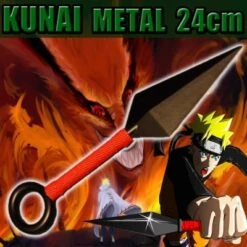 Grand Kunai Metal Rouge