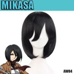 Perruque Attaque Des Titans Mikasa Aw84