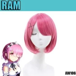 Perruque Re Zero Ram Aw106
