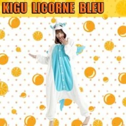 Kigurumi Licorne Bleue
